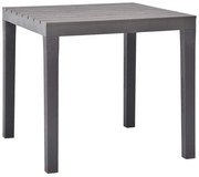 vidaXL Mesa de jardim 78x78x72 cm plástico mocca