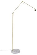 Candeeiro de pé moderno dourado ajustável - Editor Moderno