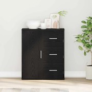 vidaXL Buffet Carvalho preto 60 x 31 x 70 cm Madeira processada