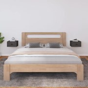 vidaXL Mesas de cabeceira de parede 2 pcs 40x29,5x22 cm cinzento