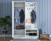 Hall Stand M5 – Branco – 119,6 cm x 182,8 cm x 37,3 cm