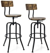 Banco de piano com almofada acolchoada para casa marrom