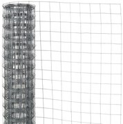 Nature Rede de arame quadrada 0,5x5 m 13 mm aço galvanizado