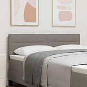 Cabeceira vidaXL Design Linhas Taupe 140 cm Tecido