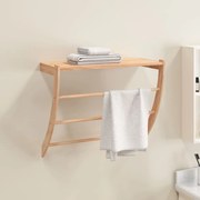 vidaXL Toalheiro 60x25,5x49 cm madeira de nogueira maciça