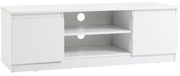 Móvel de TV Moderno Mesa de TV de Sala com 2 Portas 2 Prateleiras Aber