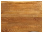 Tampo de mesa c/ borda viva 100x80x2,5 cm mangueira maciça