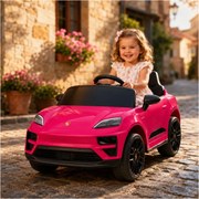 Carro ELÉTRICO INFANTIL Porsche Macan 12v Rosa