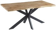Mesa de Jantar TOLEDO – 150x90x75 cm – Metal Preto e Tampo em DM Bilam