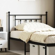 Cabeceira de cama 107 cm metal preto