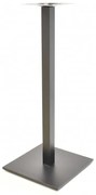 Pernas de Mesa Bar, Restaurante, Café, Esplanada Conjunto de 2 Bases de mesa BEVERLY, alta, tubo quadrado, preta, base de 45 x 45 cms, altura 110 cms