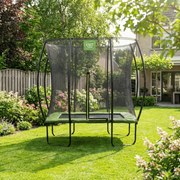 Trampolim retangular Silhouette 153 x 214 cm - verde