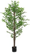 Planta de Ficus artificial 1260 folhas 200 cm verde