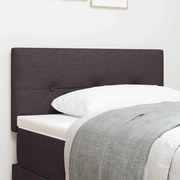 vidaXL Cabeceira LED com cabeceira Marrom Escuro 80 cm Poliéster