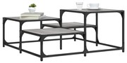 vidaXL Mesa de centro 87,5x87,5x40cm derivados de madeira cinza sonoma