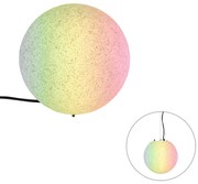 LED Candeeiro Inteligente de Exterior Cinzento 25 cm IP65 incl. WiFi A60 - Nura Moderno