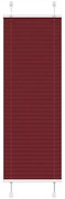 vidaXL Plissado Cego Bordéus Vermelho 40x100 cm Largura Tecido 39,4 cm