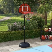 SPORTNOW Tabela de Basquetebol com Altura Ajustável 129-179 cm Aro de