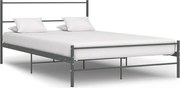 vidaXL Estrutura de cama 120x200 cm metal cinzento