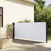 vidaXL Toldo lateral retrátil 120x600 cm branco