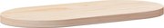 vidaXL Tampo de mesa 60x30x2,5 cm madeira maciça pinho oval