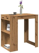 vidaXL Mesa de bar 102x70x103,5cm derivados madeira carvalho artisiano