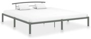 vidaXL Estrutura de cama 200x200 cm metal cinzento