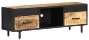 vidaXL Móvel de TV 120x30x40 cm madeira de mangueira áspera