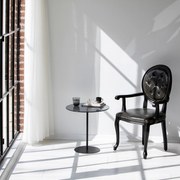 Mesa de Apoio Chill-Out – Preto/Cinza Escuro – 50x50x50 cm
