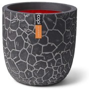 Capi Vaso oval Clay 43x41 cm antracite