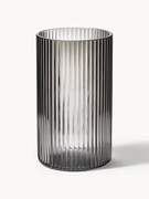 Copos altos pequenos de vidro artesanais com relevo canelado Ripple, conjunto de 4, 140 ml