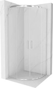 Mexen Rio cabine de duche semicircular 70 x 70 cm, transparente, cromada - 863-070-070-01-00