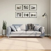 vidaXL Tapete pelo curto macio e lavável HUARTE 200x200 cm bege