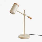 Lâmpada De Mesa Direccionável Em Ferro Amaranto Tapioca Bege - Sklum