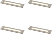 Conjunto de 4 focos de chão modernos aço 30 cm incluindo LED IP65 - Eline