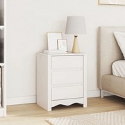 Criado-mudo vidaXL "DRAMMEN" Branco 45x35x56 cm Madeira Sólida de Pinh