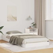 vidaXL Estrutura da Cama Branco 80 x 200 cm Madeira de pinho maciça