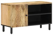 Móvel de TV 80x31x46 cm madeira de mangueira maciça