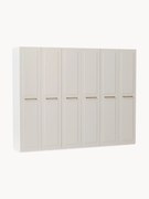 Roupeiro modular com portas articuladas Charlotte, L 300 cm, vários tamanhos