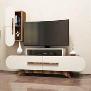 Unidade de TV Rose S – Nogueira/Creme – 145x49,8x36,8 cm