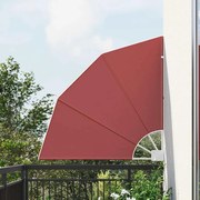 vidaXL Tela de Privacidade para Varanda Terracota 115 x 115 cm tecido