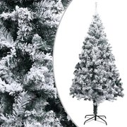 Árvore de Natal artificial com flocos de neve 400 cm PVC verde