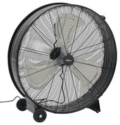 vidaXL Ventoinha de tambor industrial 77 cm 187,7 W preto