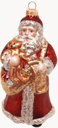 Ornamento para árvore de Natal pintado à mão Nostalgic Santa