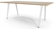 Mesas de Reuniões 2400x1000mm ART Branco / Carvalho Trigo