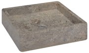 vidaXL Lavatório 40x40x10 cm mármore cinzento