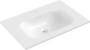 Mexen Vela lavatório embutido no balcão 71 x 46,5 cm, branco brilho - 25237000
