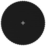 vidaXL Tapete de salto para trampolim 3,66 m redondo preto