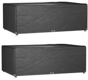 vidaXL Capas p/ mobília jardim 2 pcs 12 ilhós 213x132x75 cm retangular