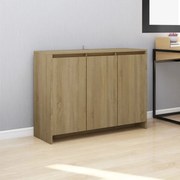 vidaXL Aparador 102x33x75 cm derivados de madeira carvalho sonoma